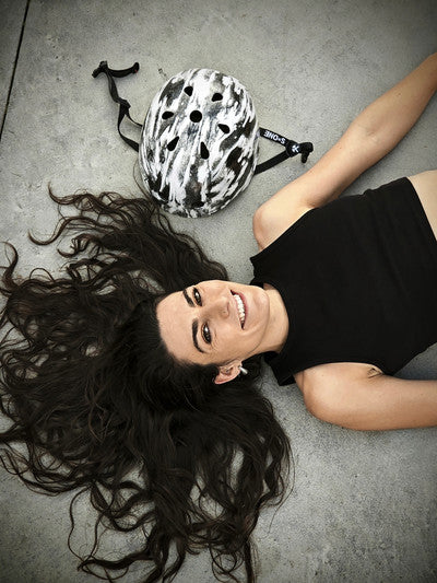 S1 Lifer Helmet - Black White Glitter - Bomba Hache Collab