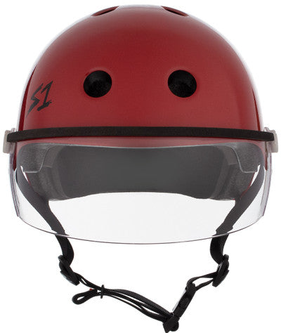 S1 Lifer Visor Helmet - Gen 2 - Blood Red Matte
