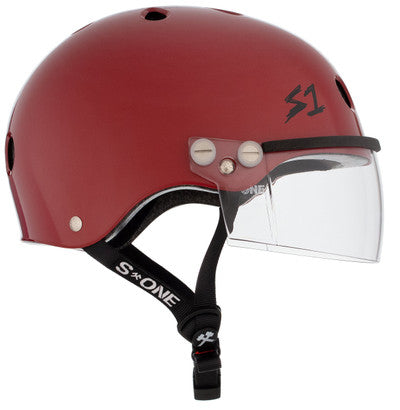 S1 Lifer Visor Helmet - Gen 2 - Blood Red Matte