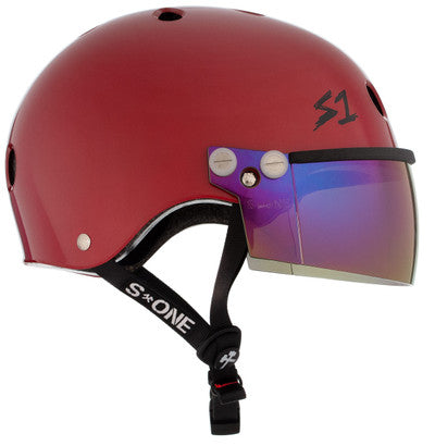 S1 Lifer Visor Helmet - Gen 2 - Blood Red Matte