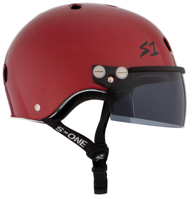 S1 Lifer Visor Helmet - Gen 2 - Blood Red Matte
