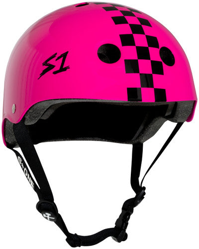 S1 Lifer Helmet - Pink Gloss W/ Checkers