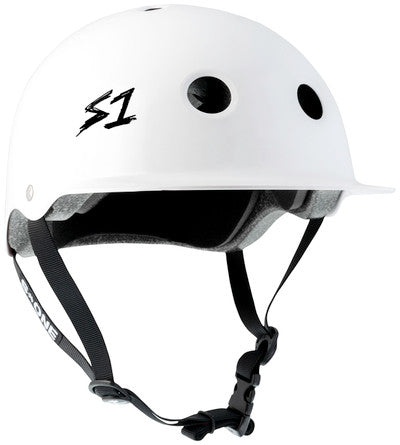 S1 Lifer Brim Helmet  -White Gloss