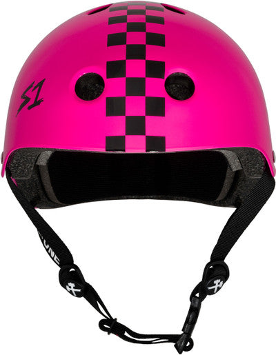 S1 Lifer Helmet - Pink Gloss W/ Checkers