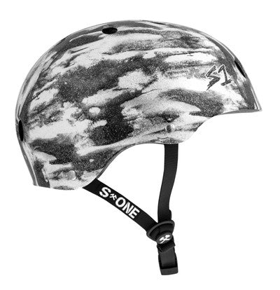 S1 Lifer Helmet - Black White Glitter - Bomba Hache Collab