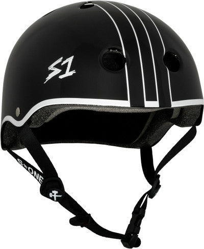 S1 Lifer Helmet - Black Gloss W/ White Outline - GAVO Collab