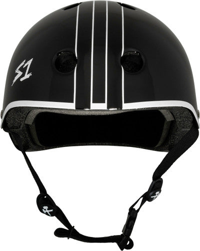 S1 Lifer Helmet - Black Gloss W/ White Outline - GAVO Collab