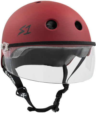 S1 Lifer Visor Helmet - Gen 2 - Blood Red Matte