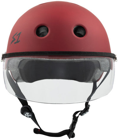 S1 Lifer Visor Helmet - Gen 2 - Blood Red Matte