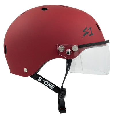 S1 Lifer Visor Helmet - Gen 2 - Blood Red Matte