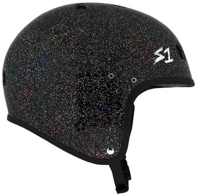 S1 Retro Lifer E-Helmet  - Black Gloss Glitter