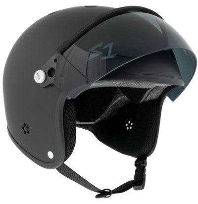 S1 Retro Lifer E-Helmet - Black Gloss Glitter