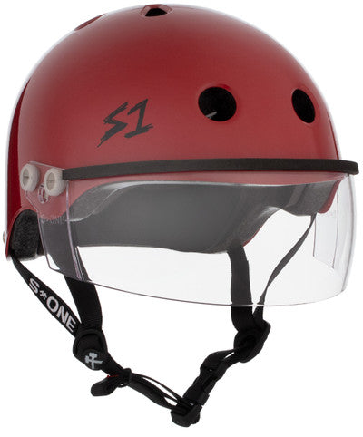 S1 Lifer Visor Helmet - Gen 2 - Blood Red Gloss