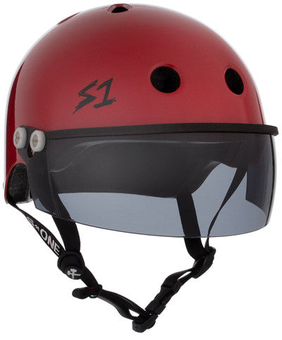 S1 Lifer Visor Helmet - Gen 2 - Blood Red Matte