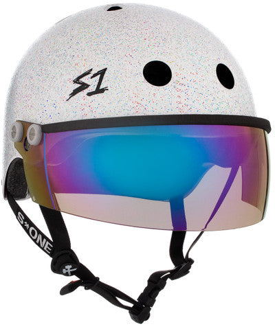 S1 Lifer Visor Helmet - Gen 2 - White Gloss Glitter