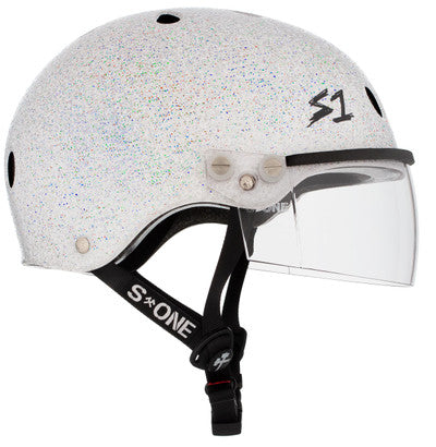 S1 Lifer Visor Helmet - Gen 2 - White Gloss Glitter