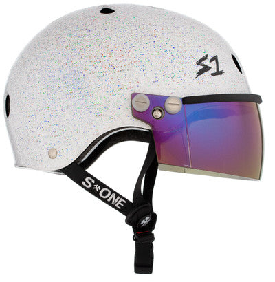 S1 Lifer Visor Helmet - Gen 2 - White Gloss Glitter