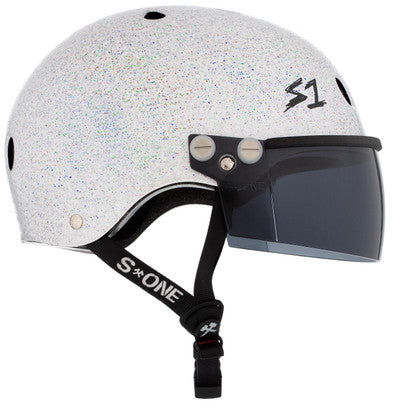 S1 Lifer Visor Helmet - Gen 2 - White Gloss Glitter