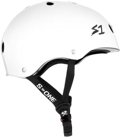 S1 Lifer Helmet - White Gloss W/ Checkers