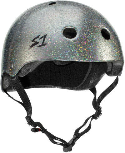 S1 Mega Lifer Helmet - Silver Gloss Glitter