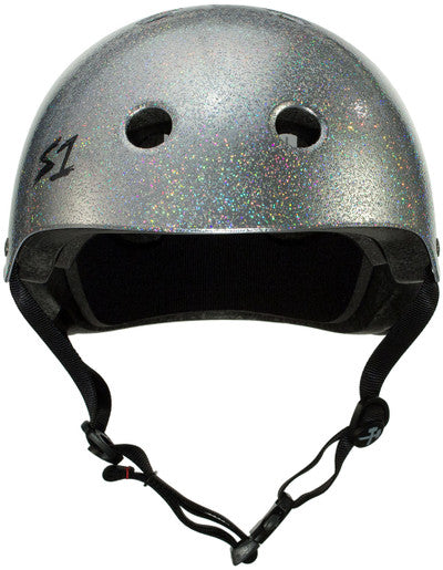 S1 Mega Lifer Helmet - Silver Gloss Glitter